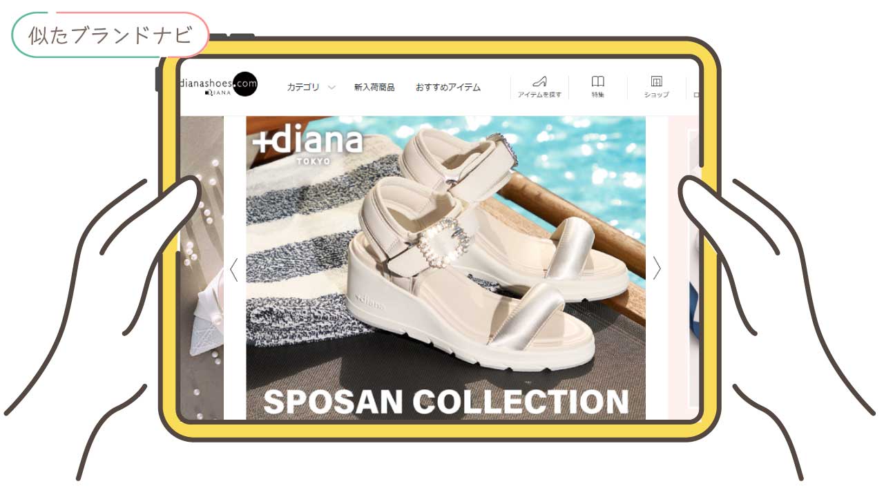 マイラクラシックと似てるブランドのdiana
