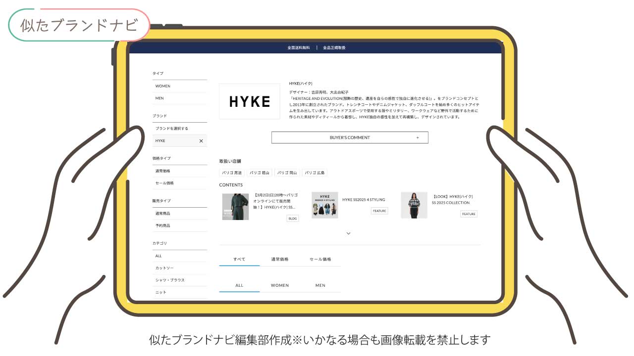 マメクロゴウチと似てるブランドのhyke