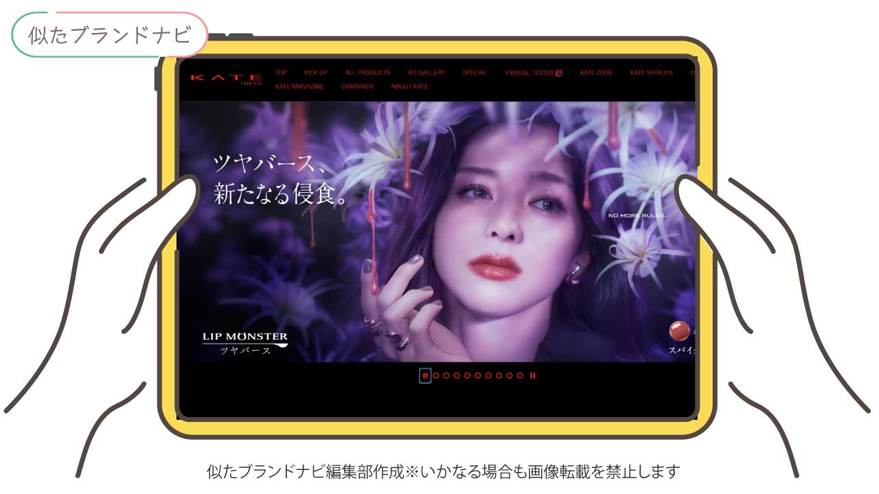 アンプリチュードと似てるブランドのkate