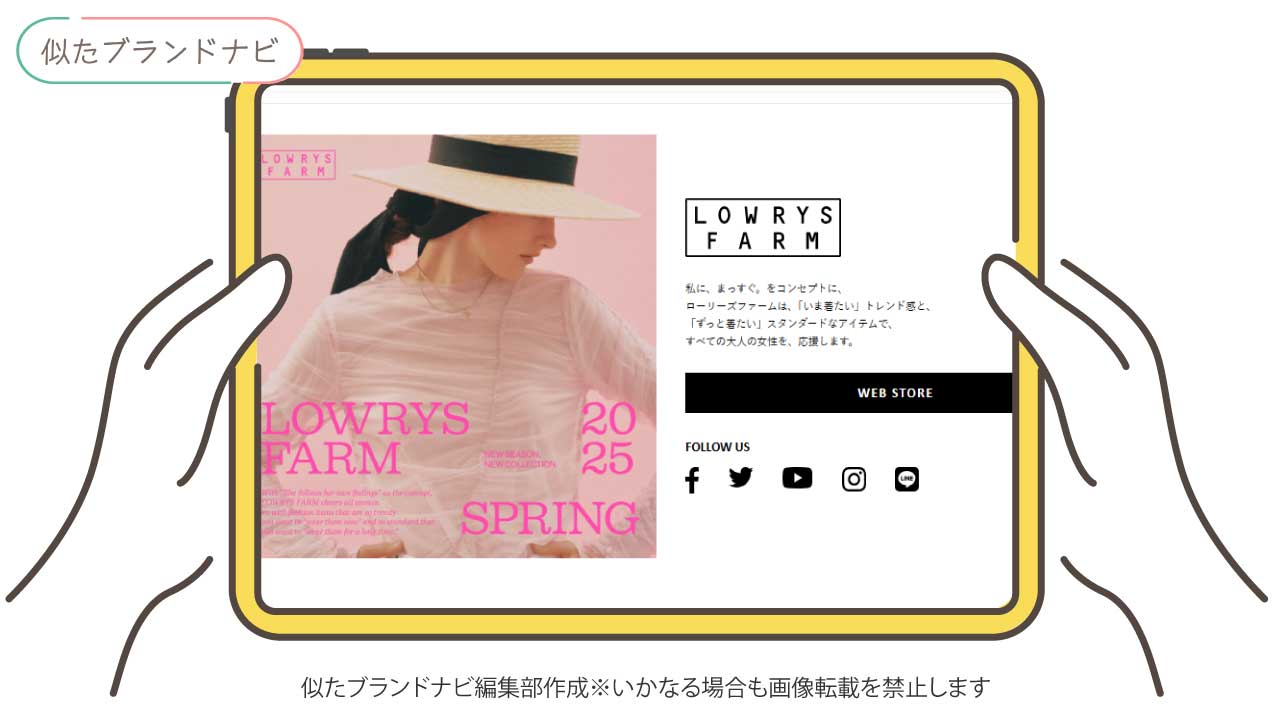 hareと似たブランドのlowrys-farm