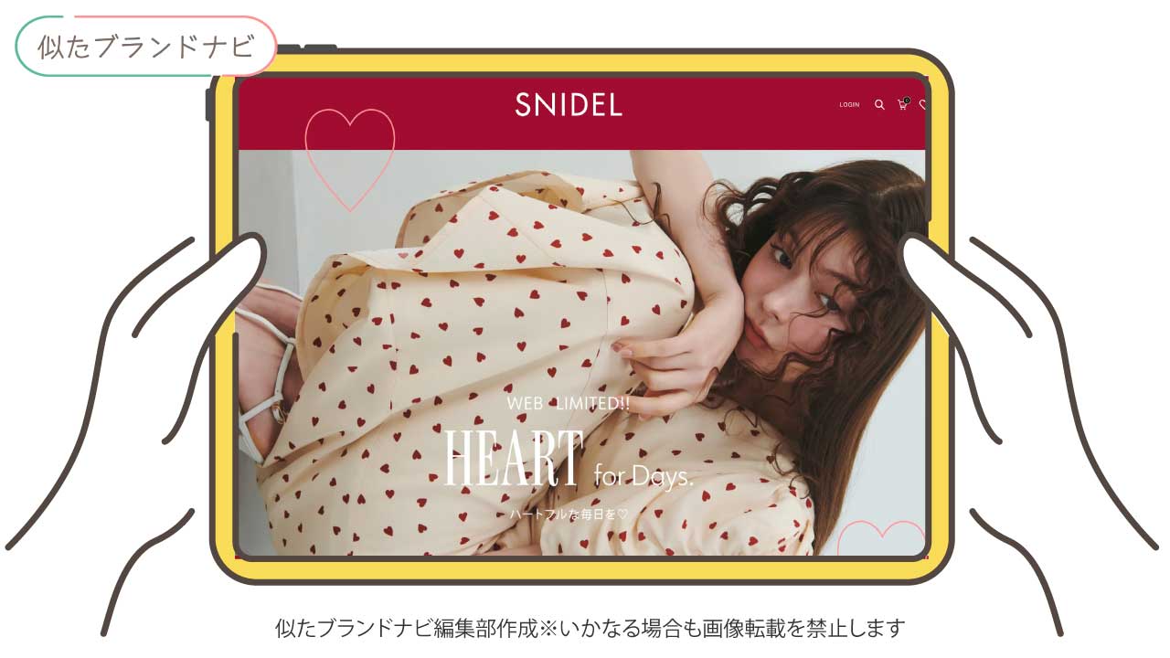 エイミーロウと似たブランドのsnidel